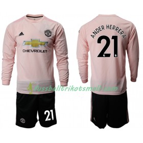 Fußballtrikots Manchester United ANDER HERRERA 21 Kinder 2018-2019 Langarm Auswärts-trikot kaufen